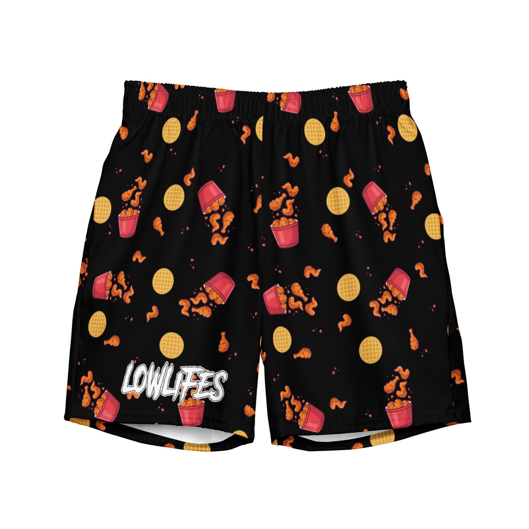 Swim Trunks: Lowlifes - Chicken N' Waffles Blk