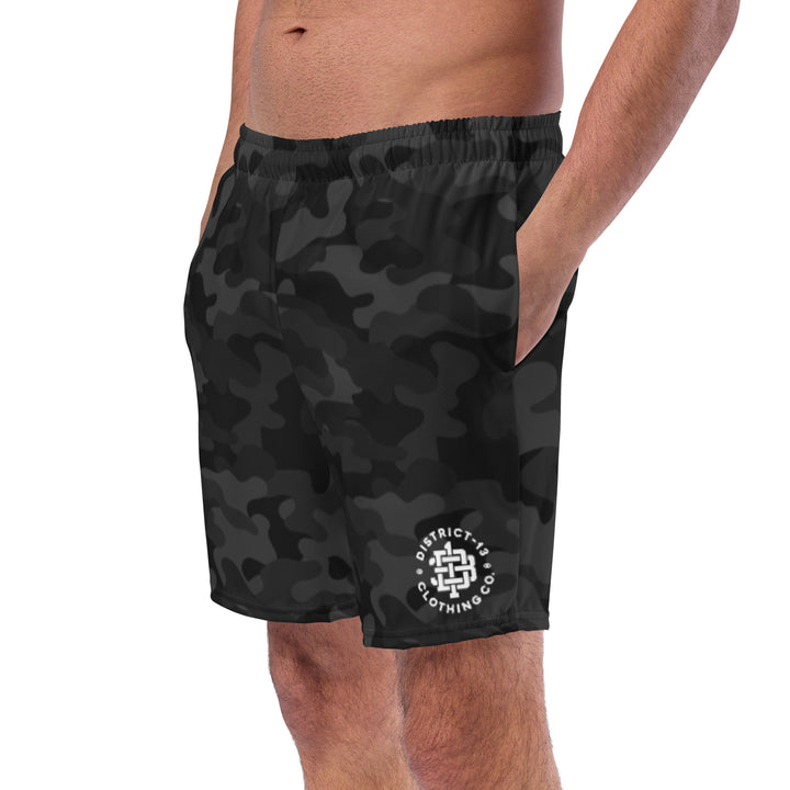 Swim Trunks: D13 - Blk Camo