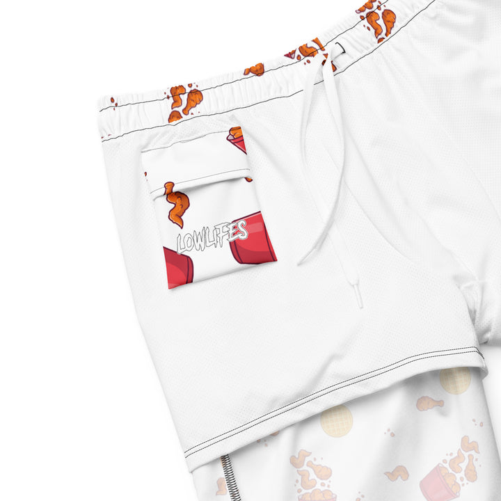 Swim Trunk: Lowlifes - Chicken N' Waffles Wht