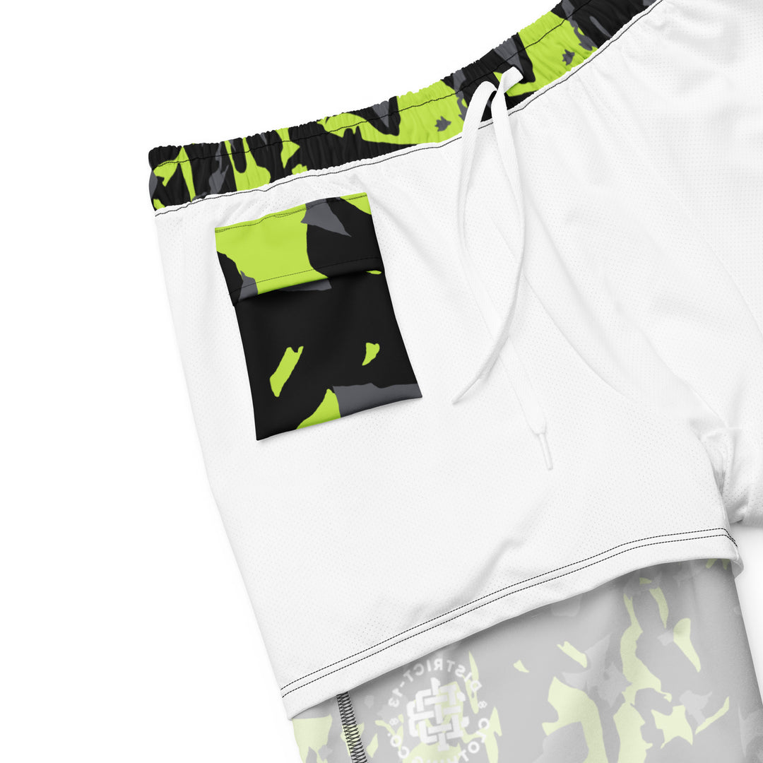 Swim Trunks: D13 - Neon Camo