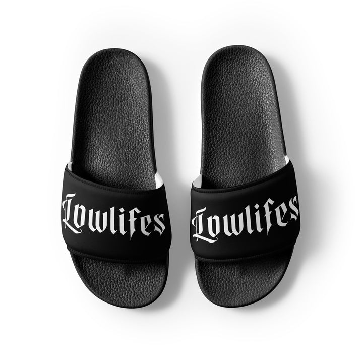 Slides - Men's: Lowlifes - Logo Blk