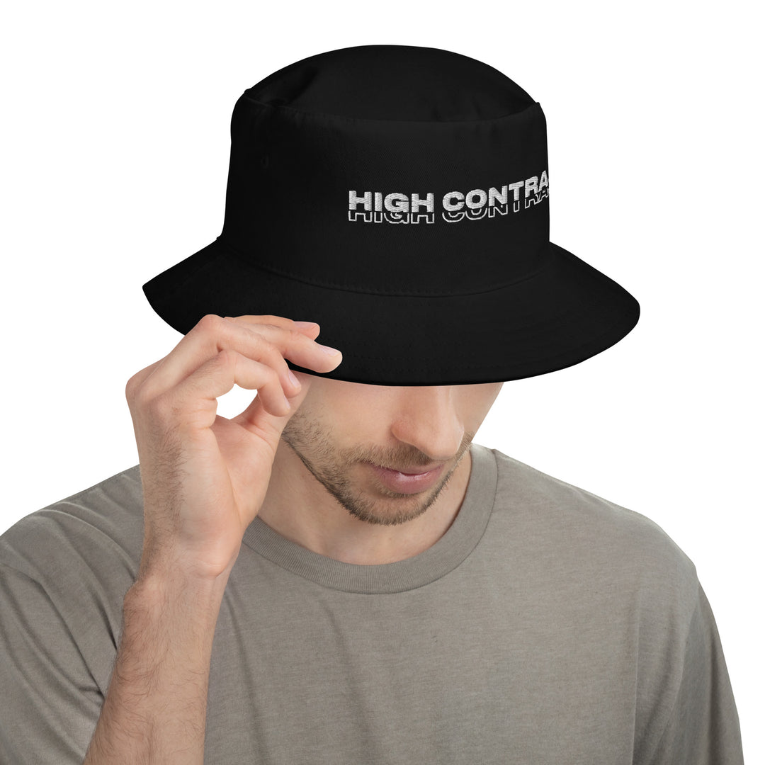 Hat - Bucket: High Contrast - Logo