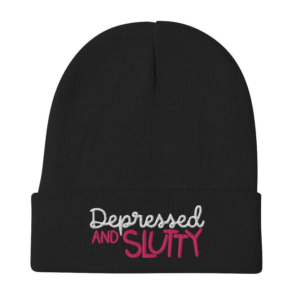 Hat - Beanie: Almost Average - Dperessed & Slutty