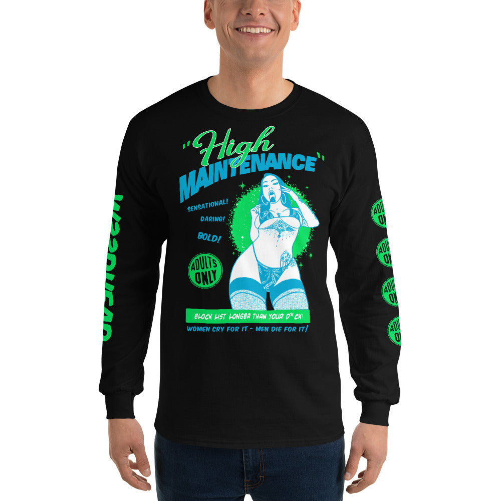 Shirt - Longsleeve: w33dhead - High Maintenance B/G