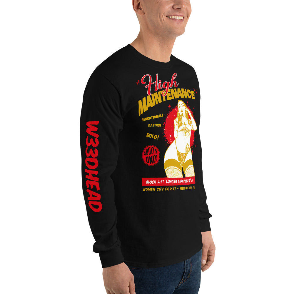 Shirt - Longsleeve: w33dhead - High Maintenance R/G