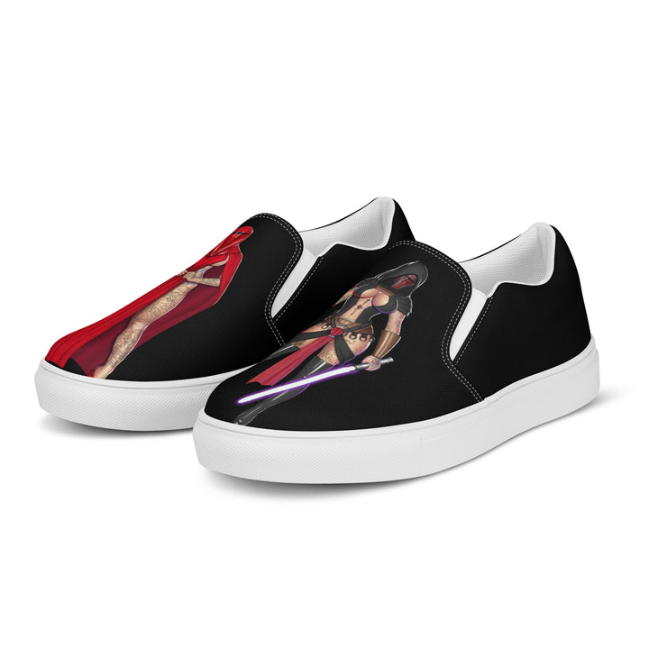 Shoes - Men’s slip-on canvas: HayleyB - Dark Side