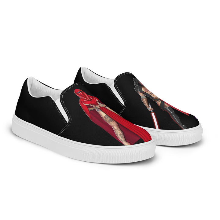 Shoes - Men’s slip-on canvas: HayleyB - Dark Side