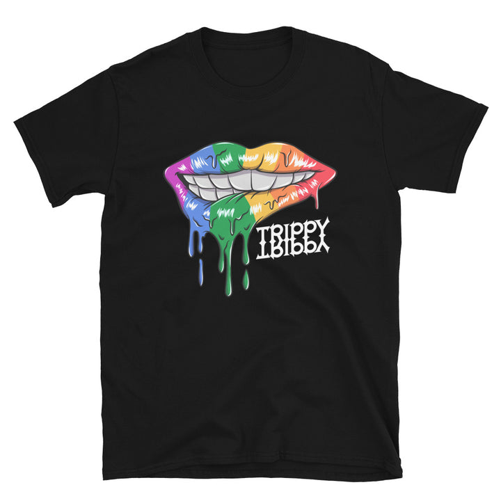 Shirt - Unisex: Trippy - Trippy Lip Black