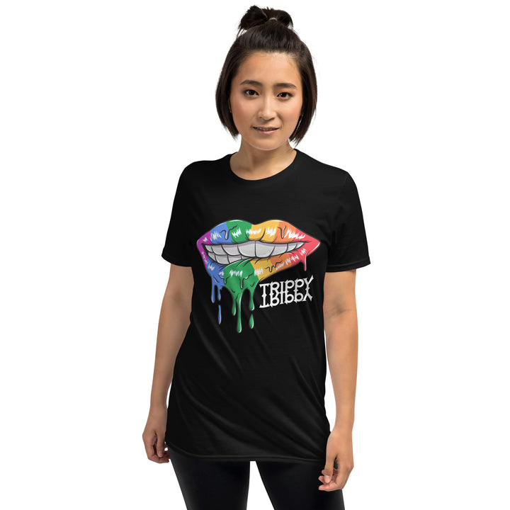 Shirt - Unisex: Trippy - Trippy Lip Black