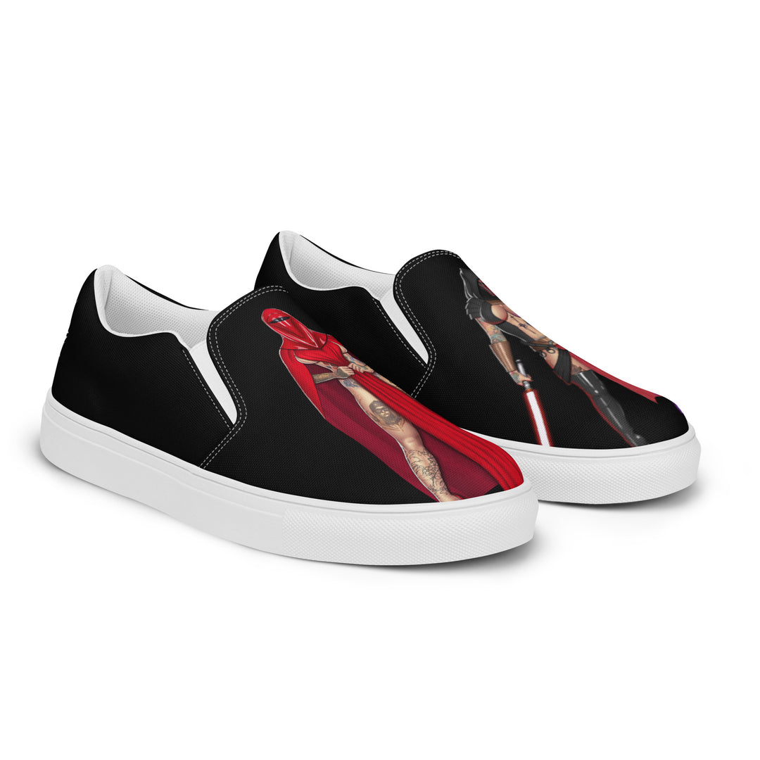 Shoes - Women’s slip-on canvas: HayleyB - Dark Side